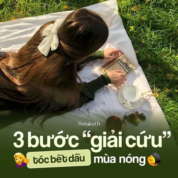Giải cứu mái tóc dễ bết dầu vào mùa nóng