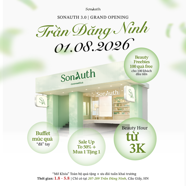 Tổng Hợp Toàn Bộ Ưu Đãi Khai Trương SonAuth Trần Đăng Ninh
