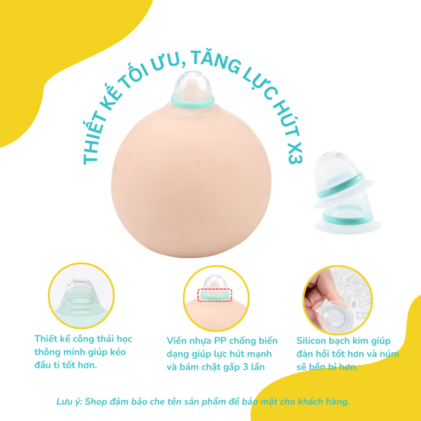 Kéo Đầu Ti Silicone Coniu Giúp Mẹ Cho Con Ti Dễ Dàng Và Thẩm Mĩ( Có Che Tên)