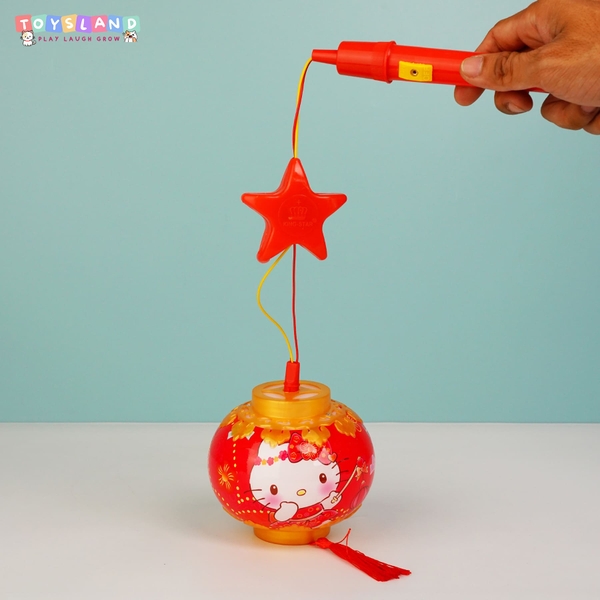 LỒNG ĐÈN HOA ĐĂNG KITTY (KHÔNG CÁN, ĐÈN) | ĐỎ | KT86