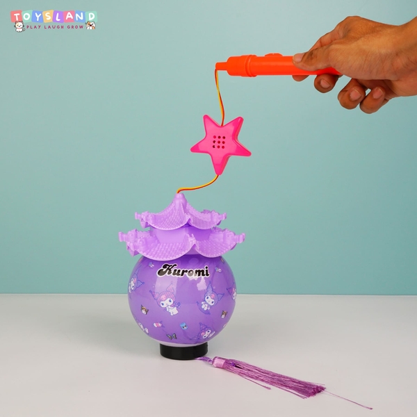 LỒNG ĐÈN MÁI ĐÌNH KUROMI (KHÔNG CÁN, ĐÈN) | TÍM | KLM87