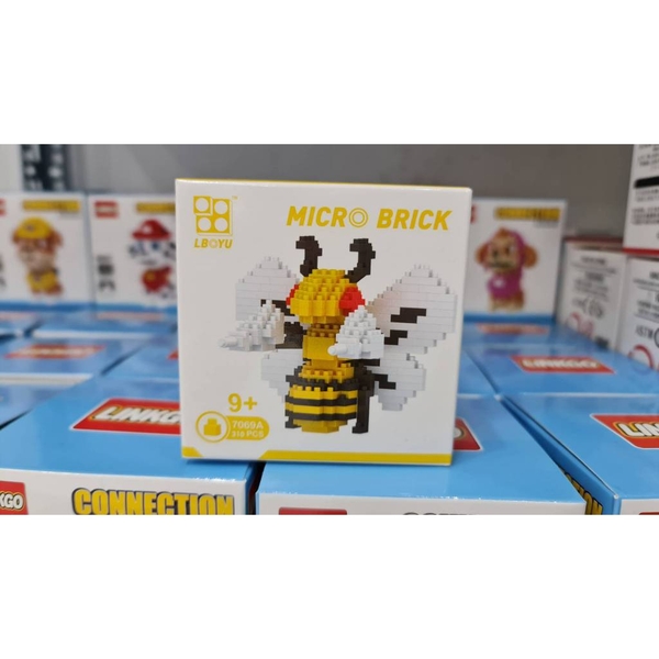 7069A/TL HỘP LOGO RÁP 3D POKEMON (320 MẢNH) Micro Brick