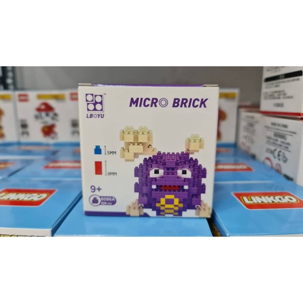 8086A/TL HỘP LOGO RÁP 3D POKEMON (320 MẢNH) Micro Brick