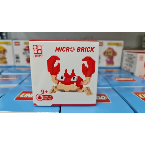 7067A/TL HỘP LOGO RÁP 3D POKEMON (320 MẢNH) Micro Brick