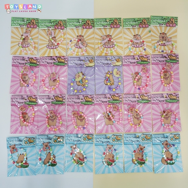 3212B/TL-YELLOW VÒNG TAY HẠT CAPYBARA MÀU VÀNG LẺ 1 CÁI