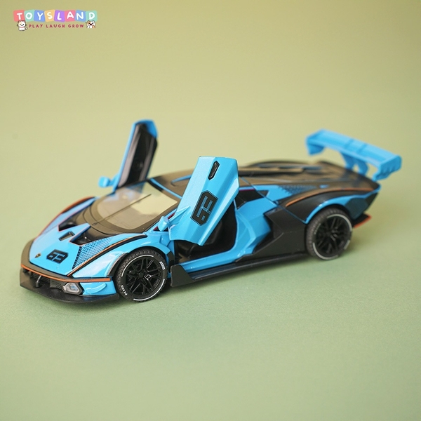 MÔ HÌNH XE HƠI LAMBORGHINI SẮT | XANH DƯƠNG | J88K32N-F/TL