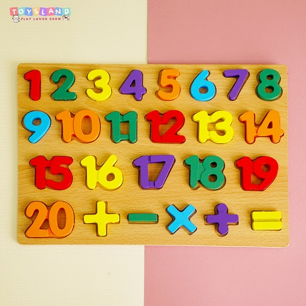 45286/TL  BẢNG GỖ CHỮ, SỐ - PHEPTINH