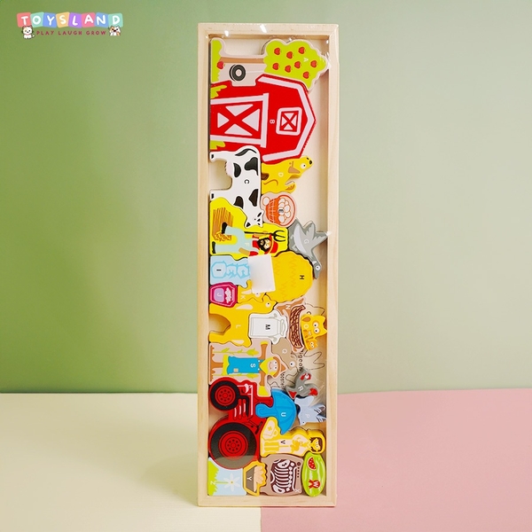 45294/TL  BẢNG GỖ ĐỦ MẪU (XE, KHINH KHÍ CẦU, ĐĨA BAY, TÀU, TRÁI CÂY) - DONGVAT