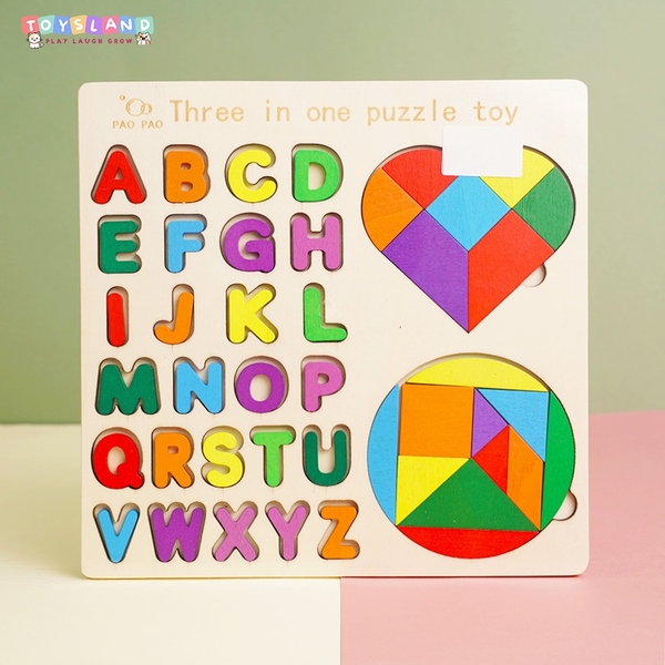 LCL-0431/TL  BẢNG GỖ XẾP HÌNH ĐỦ MẪU - CHUCAI