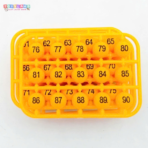 8229A  HỘP QUAY SỐ LÔ TÔ 90 SỐ 24 CARDS - BỘ BI SỐ