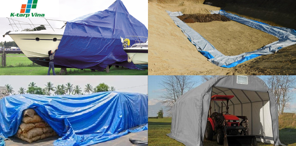 Applications of waterproof multi purpose PE tarpaulin in warehouse management