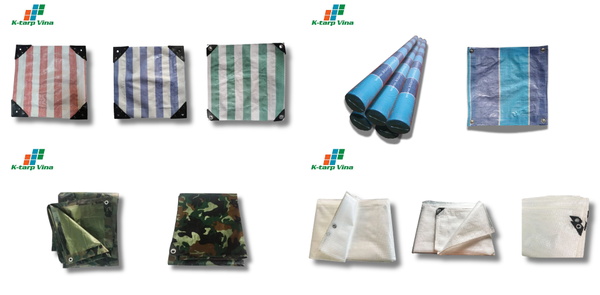 Diverse PE Tarpaulin Products from K-Tarp Vina Diverse PE Tarpaulin Products from K-Tarp Vina
