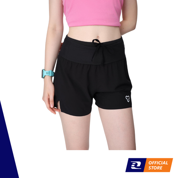 Quần Chạy Bộ Nữ Motive SM201 Có Đai Belt - Màu Đen