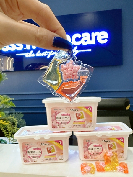 Viên giặt xả đa năng Moya Nhật 40v