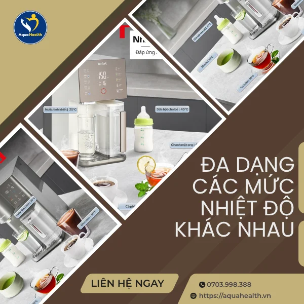  Máy lọc nước nóng lạnh Tefal - Đa dạng các mức nhiệt độ khác nhau