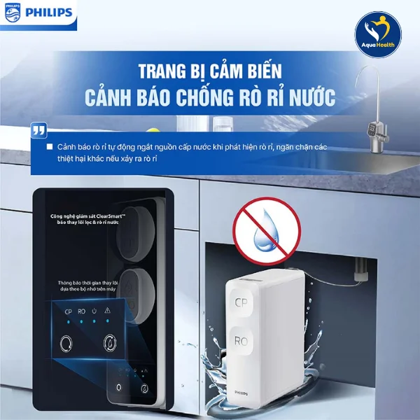 Máy lọc nước RO Philips (60L/P)- Được trang bị cảnh báo chống rò rỉ