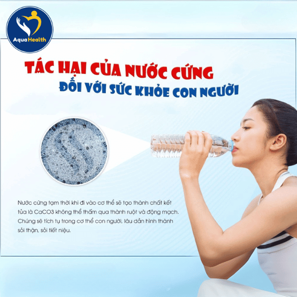 Ảnh hưởng của nước nhiễm đá vôi đến sức khỏe con người