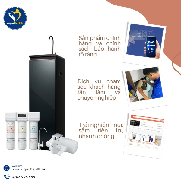 Giá máy lọc nước Panasonic - AquaHealth địa chỉ cung cấp máy lọc nước chính hãng