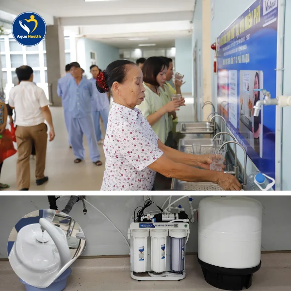 Máy lọc nước bán công nghiệp được lắp đặt tại các phòng khám và cơ sở y tế