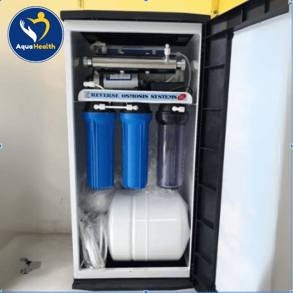 Bộ đèn UV diệt khuẩn 14W lắp đặt thực tế trên máy lọc nước RO-Nano