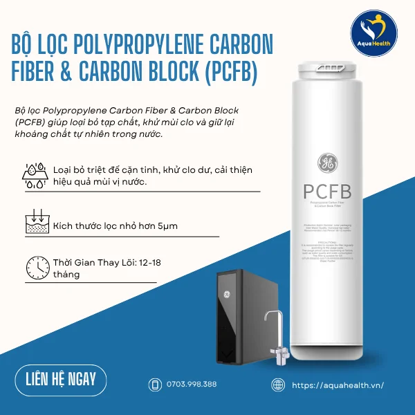 lõi lọc nước GE DN810 -Lõi lọc Polypropylene Carbon Fiber Carbon Block (PCFB)
