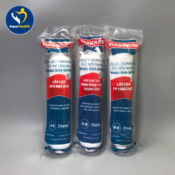 Bộ Lõi Lọc Thô Sunhouse 123 nối nhanh