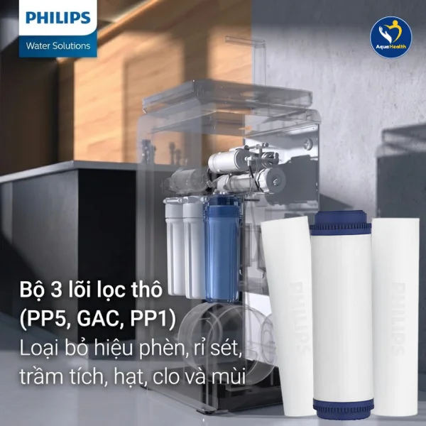 Lõi lọc nước Philips ADD8976 - Bộ lõi lọc thô 123 Philips
