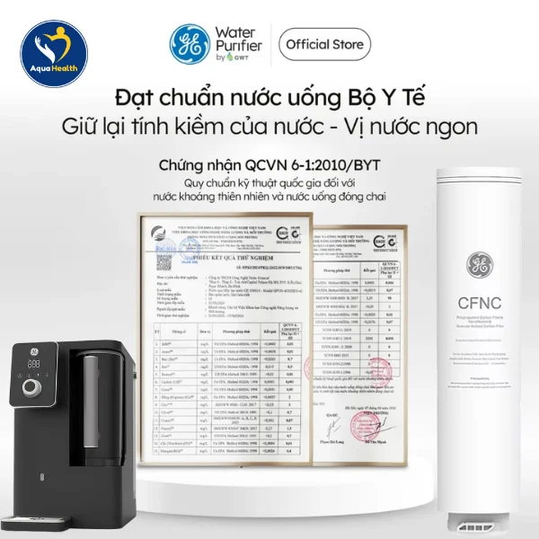 Lõi lọc nước CFNC - Các chứng nhận an toàn về chất lượng sức khỏe