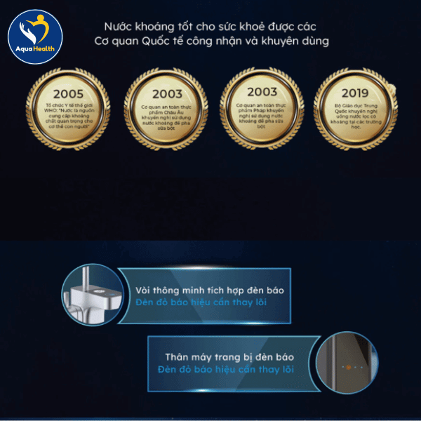 Các Chứng Nhận Về Sức Khỏe Và Chất Lượng Của Máy Lọc Nước GE DN810