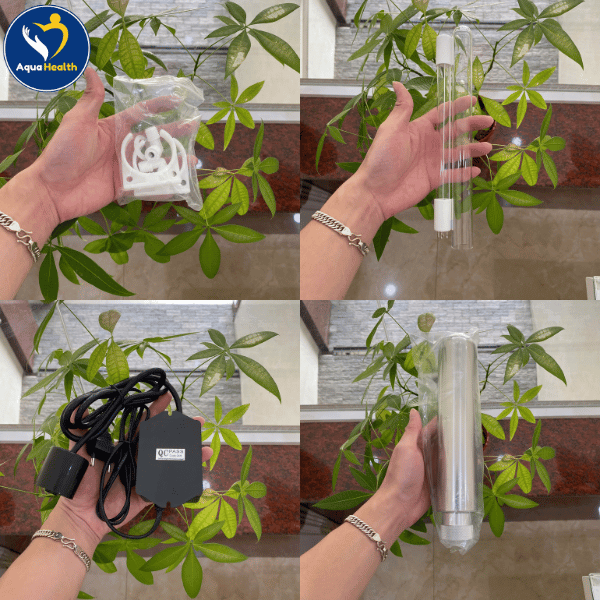 Các phụ kiện đi kèm trong bộ đèn UV 11W