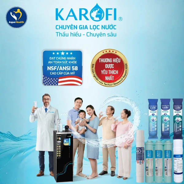 Bộ 11 lõi Karofi KAD-D66/ D66S - được kiểm định chất lượng an toàn sức khỏe