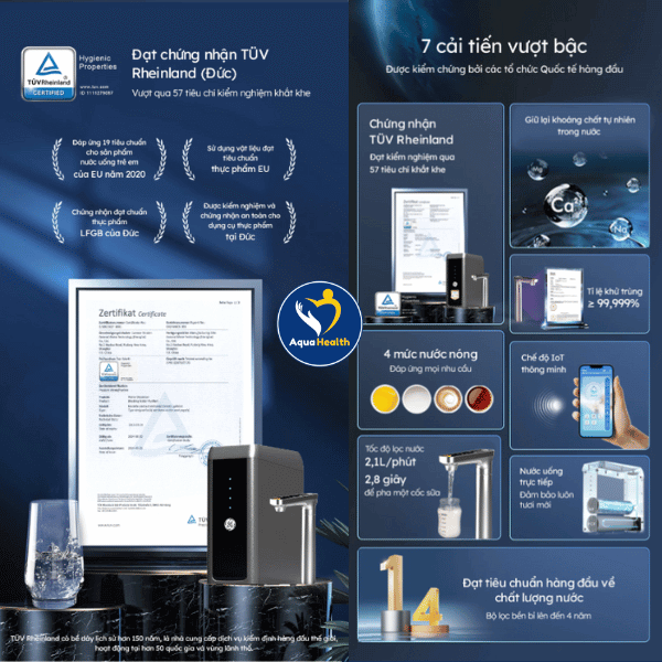Các tính năng vượt trội trên máy lọc nước GE USH10
