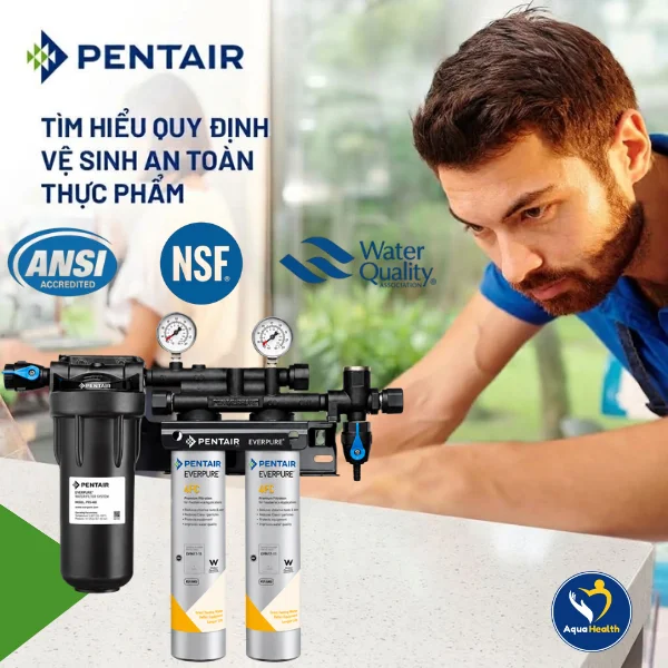 Các chứng nhận chất lượng quốc tế của máy lọc nước Pentair Everpure QC7I PF Twin 4FC