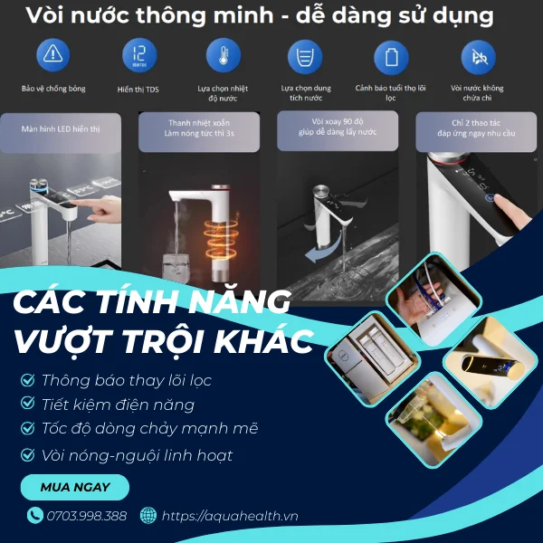 Các tính năng vượt trội khác của máy lọc nước RO Philips AUT7005/97