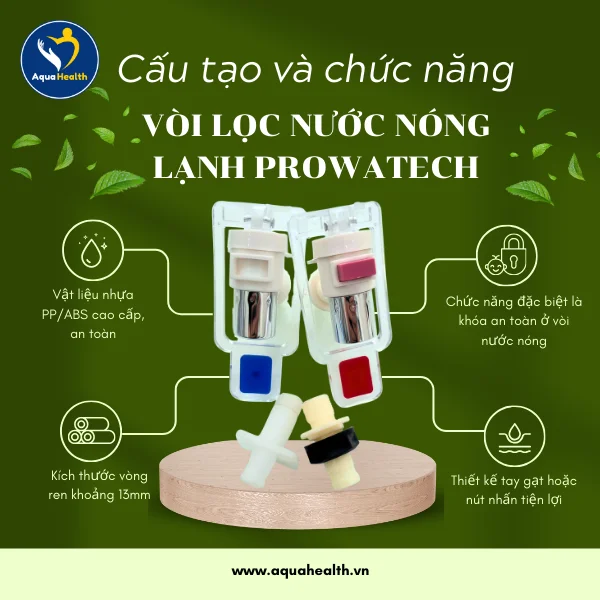Vòi nước nóng lạnh PROWATECH- Cấu tạo và chức năng của vòi nước nóng lạnh PROWATECH