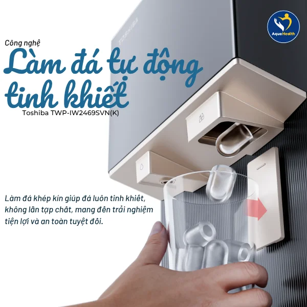 Toshiba TWP-IW2469SVN(K) - Công nghệ làm đá tự động tinh khiết