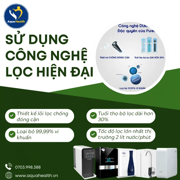  giá máy lọc nước unilever pureit - Sử dụng công nghệ lọc hiện đại