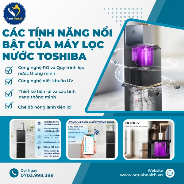 Giá máy lọc nước Toshiba và các tính năng nổi bật
