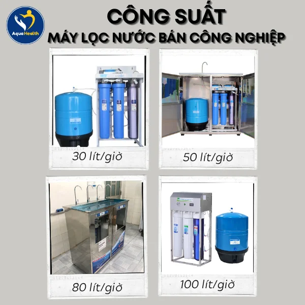 Máy lọc nước bán công nghiệp đa dạng về công suất lọc