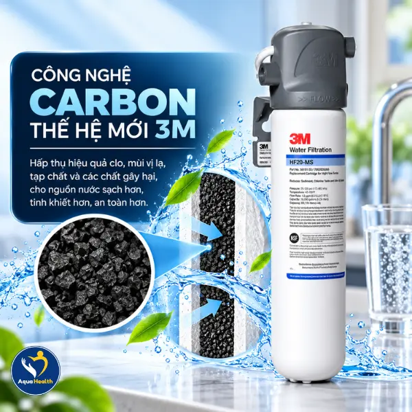 Máy lọc nước 3M BREW120-MS - Công nghệ lọc Carbon thế hệ mới