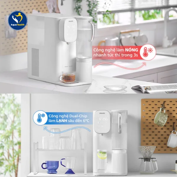 Máy lọc nước RO Philips - Công nghệ làm nóng nhanh tức thì trong 3 giây