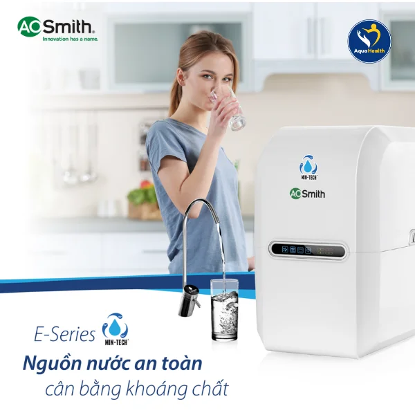 Máy lọc nước A.O Smith E3 - Công nghệ Min-Tech giúp bổ sung khoáng chất