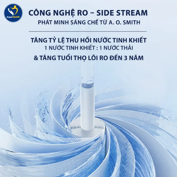 Máy lọc nước A.O Smith ECO-AOC75PUR - Công nghệ RO-Side Stream độc quyền tại Mỹ