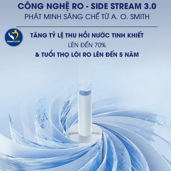 Máy lọc nước A.O Smith R700Slim - Công nghệ RO-Side Stream độc quyền Mỹ