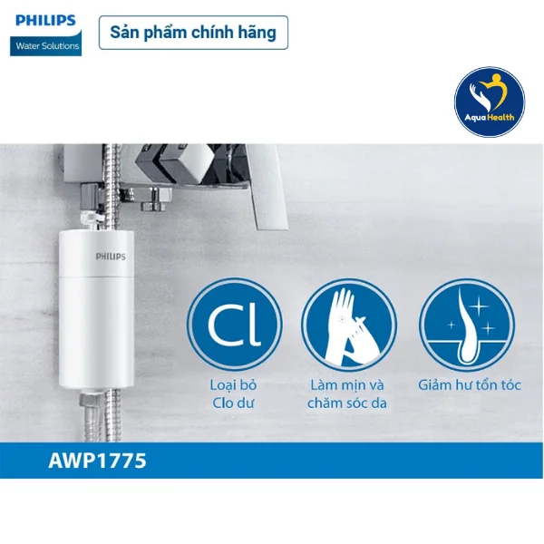 Bộ lọc nước vòi sen Philips AWP1775WH/74- Công suất lọc mạnh mẽ