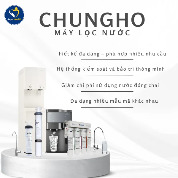 review máy lọc nước ChungHo - ưu điểm của máy lọc nước ChungHo