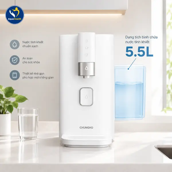 Máy lọc nước Chungho Tidy WP-43C6500M - Dung tích bình chứa nước lớn