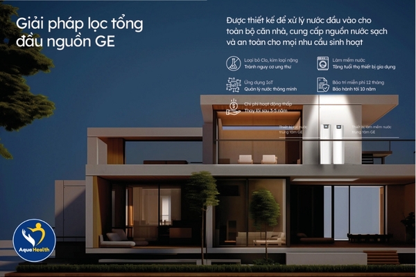 Hệ thống lọc tổng đầu nguồn thương hiệu GE