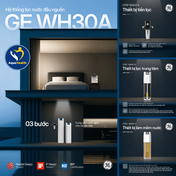 Hệ thống lọc tổng GE WH30A đầu nguồn