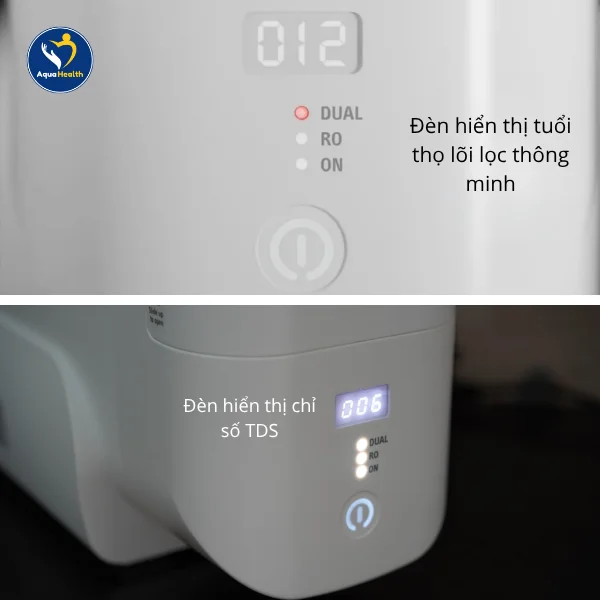 máy lọc nước Stiebel Eltron Snow Pro - đèn hiển thị thông báo thay lỗi thông minh